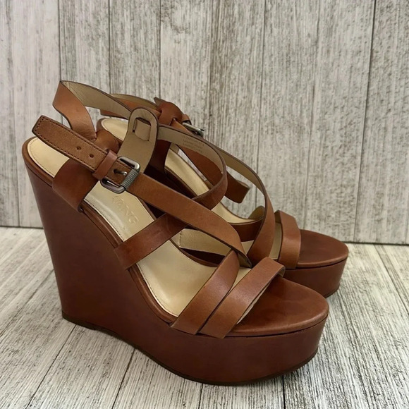 VERA WANG Leather Slingback Sandals Women’s size 7 - Picture 1 of 10